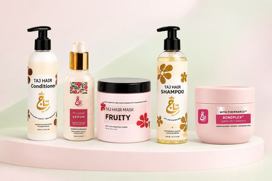 Taj Extra hydrating Dry Hair Routine - Taj jannat