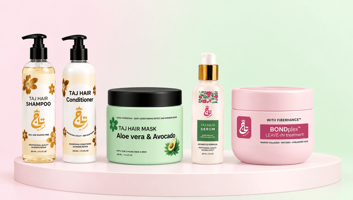 Taj Extra Hydrating Treated Hair Routine - Taj jannat