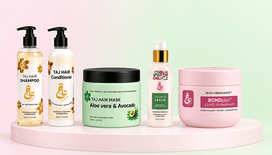 Taj Extra Hydrating Treated Hair Routine - Taj jannat